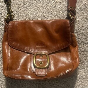 Coach Tan Leather Crossbody Bag